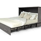 Midtown Murphy Cabinet Bed in Grey with 5 Inch Queen Size High Density Foam Mattress