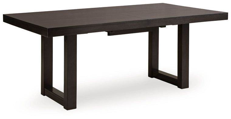 Neymorton - Dark Grayish Brown - Rectangular Dining Room Butterfly Extension Table - Forward Furniture