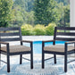 East Beach - Arm Chair With Cushion (Set of 2) - Blue