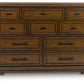 Taffenbrook - Medium Brown - Dresser