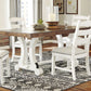 Valebeck - White / Brown - Rectangular Dining Room Table