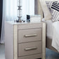 Surancha - Gray - Two Drawer Night Stand