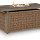 Laguna Heights - Rectangular Fire Pit Table - Beige