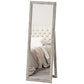 58" x 20" Floor Standing Mirror, Full Body Mirror for Bedroom, Living Room, Grey Wood Grain