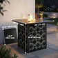 28-Inch Propane Fire Pit Table with Wind Guard
