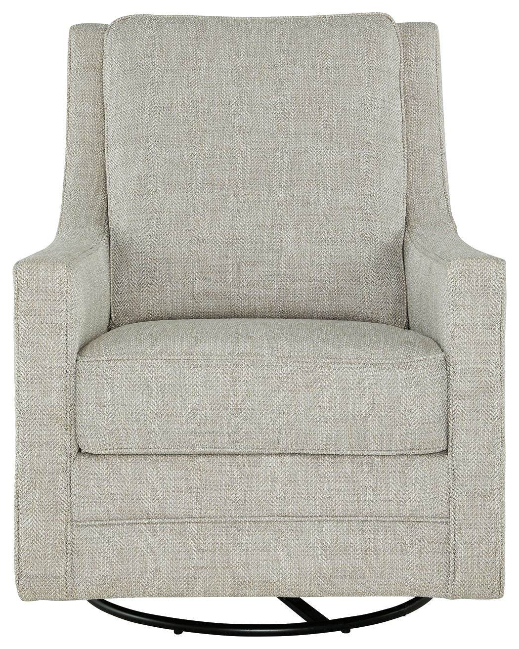 Kambria - Fog - Swivel Glider Accent Chair - Fabric - Forward Furniture