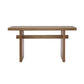 Farmhouse Wood Console Table with Premium Materials, Narrow Entryway Table with Easy Assembly, 59.5'' L x 16'' W x 31.5'' H, Antique brown