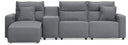 4 Pc. Power Reclining Sectional With LAF Press Back Power Chaise And Console