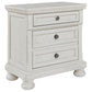 Robbinsdale - Antique White - Two Drawer Night Stand