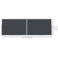 Retractable Double Side Awning, 79"x236" Patio Privacy Screen, UV Resistant, Waterproof Wind Screen, Charcoal Grey