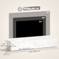 70.9" Floating TV Stand with 2 Flip Doors - High Gloss White