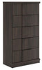 Shaehartin - Five Drawer Chest - Dark Brown