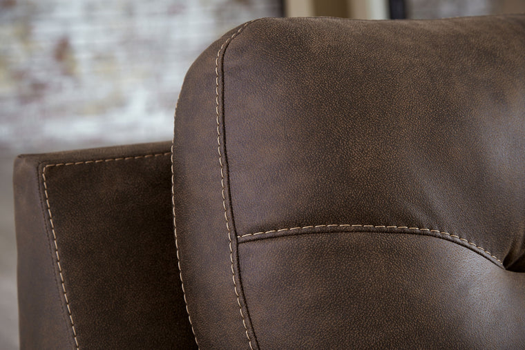 Maderla - Left Arm Facing Corner Chaise 2 Pc Sectional - Walnut