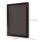 Set of 3 Jersey Display Frame Case, Acrylic Sports Shirt Shadow Box for Basketball Football Baseball, 23.5" x 31.5", Brown