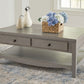 Charina - Antique Gray - Rectangular Cocktail Table