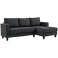 L-Shaped Sectional Sofa with Chaise - Grey