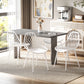Set of 4 Modern Dining Chairs - White