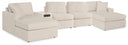 5 Pc. Double Chaise Sectional With Audio Console