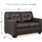 Belziani - Storm - Full Sofa Sleeper - Leather Match