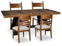 5 Pc. Table, 4 Upholstered Chairs