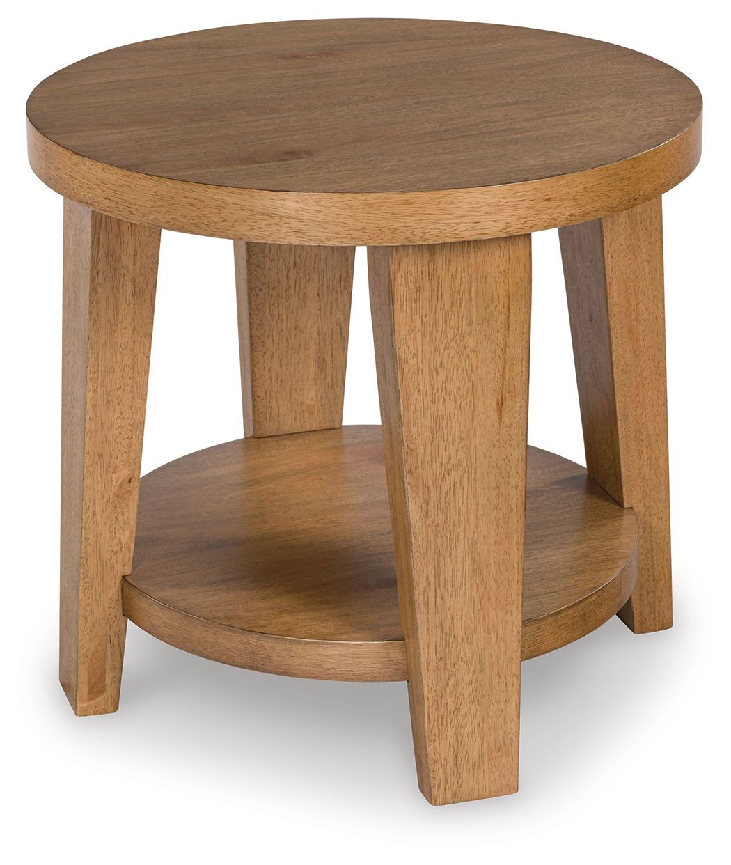 Kristiland - Light Brown - Round End Table