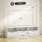 TV Stand with 3 Cabinets for TVs up to 85" - White