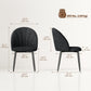Upholstered Dining Chairs Set of 4 - Black