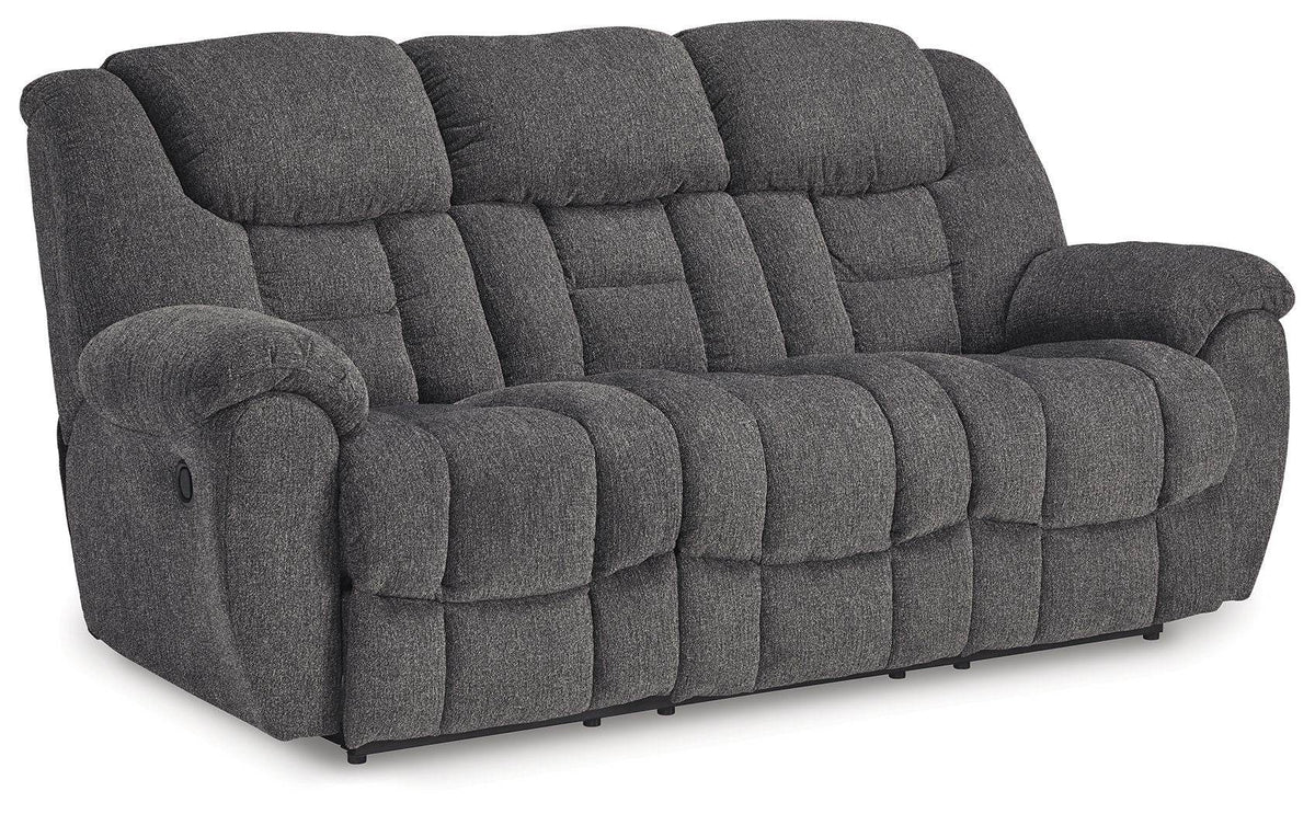 Foreside - Reclining Sofa - Fabric - Charcoal