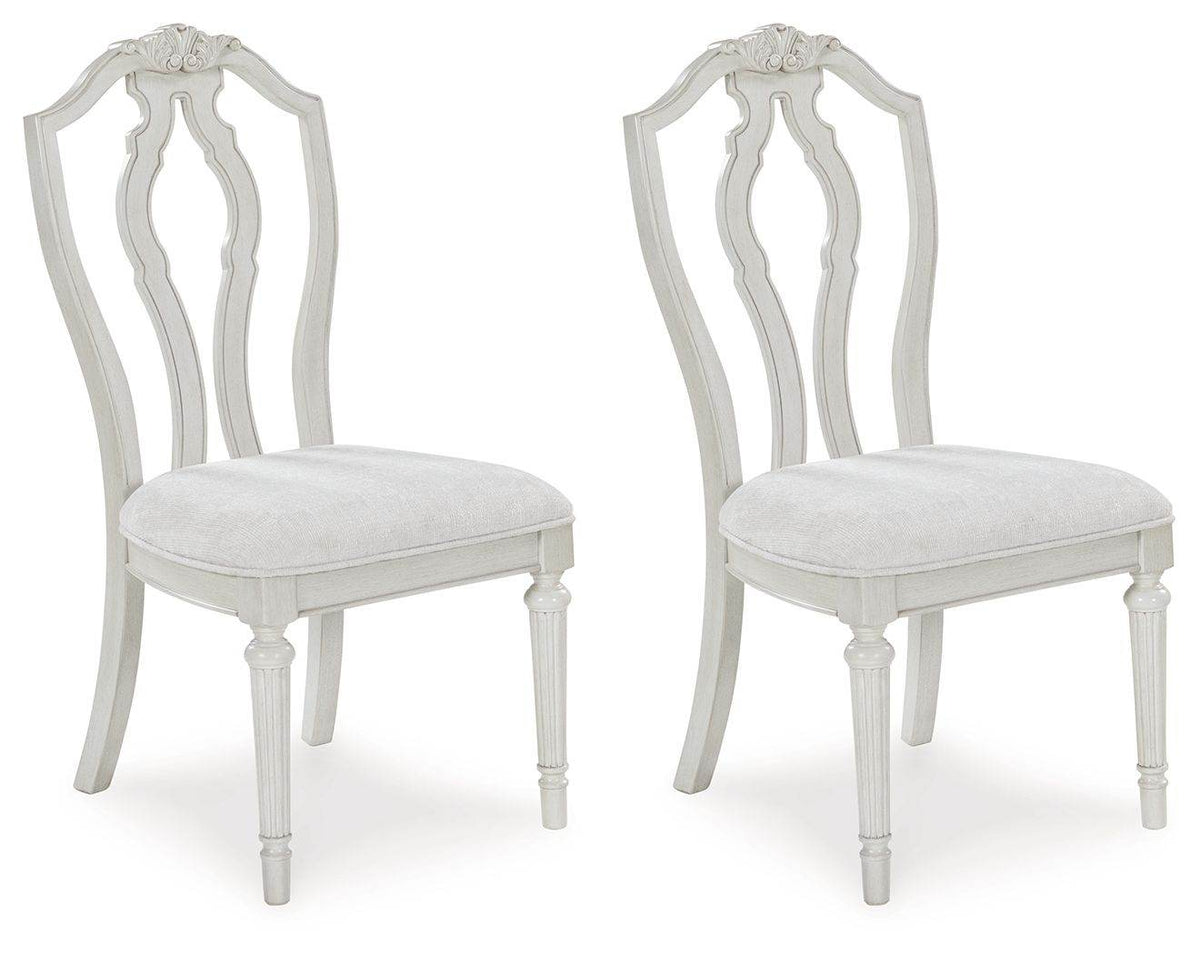 Montelaine - Dining Upholstered Side Chair (Set of 2) - Antique White