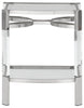 Chaseton - Accent Table - Clear / Silver Finish