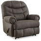 Camera Time - Gunmetal - Zero Wall Recliner - Faux Leather