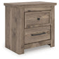 Rusticott - Two Drawer Night Stand - Brown