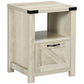 Farmhouse End Table with Drawer and Shelf - Oak