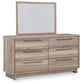 Hasbrick - Tan - Dresser And Mirror