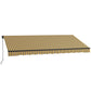 13' x 10' Retractable Awning, 280gsm UV Resistant Sunshade Shelter, for Deck, Balcony, Yard, Amber and Dark Grey