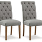 Harvina - Gray - Dining Uph Side Chair (Set of 2)