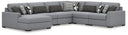 6 Pc. Left Arm Facing Corner Chaise Sectional