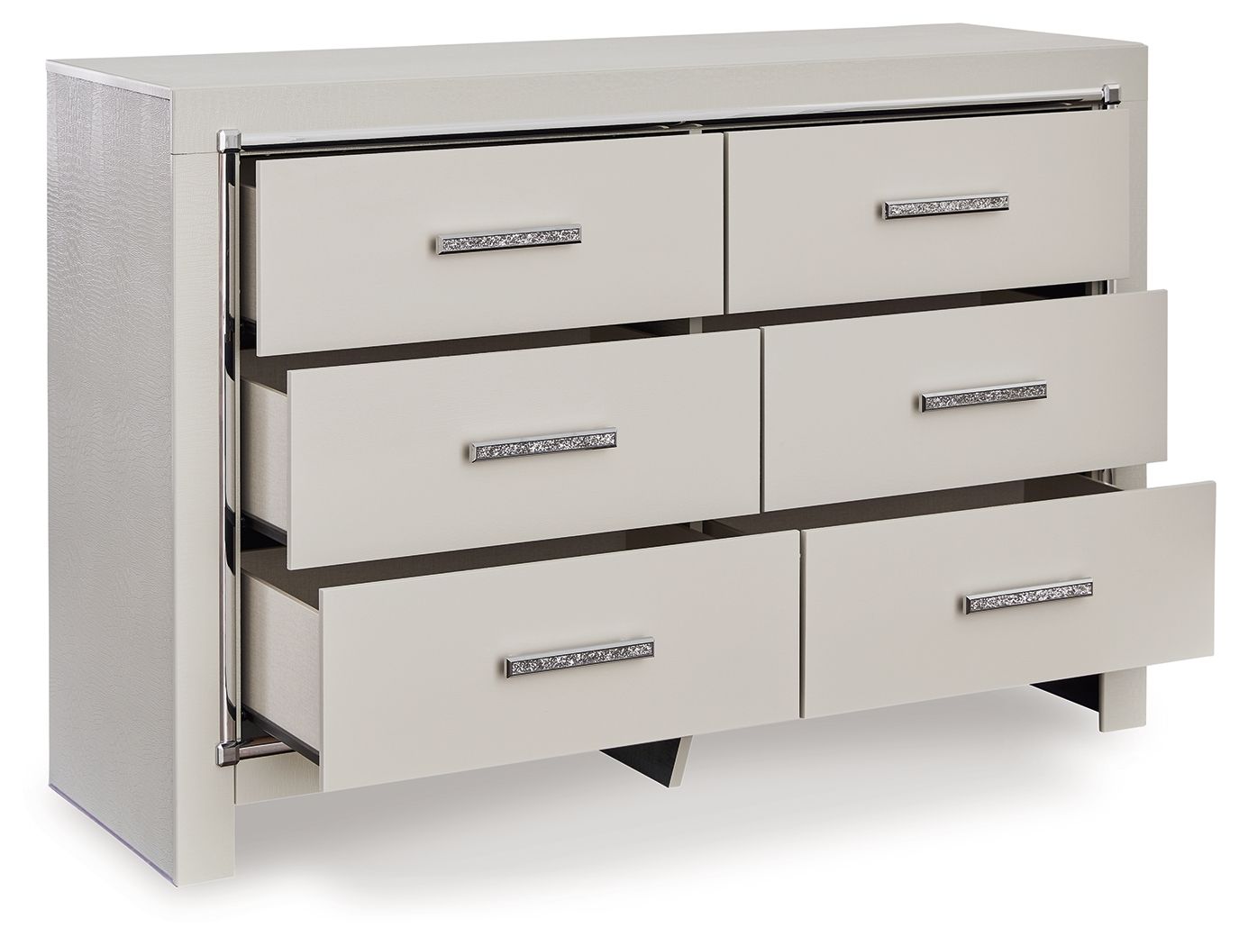 Zyniden - Silver - Six Drawer Dresser