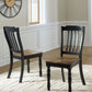 Clorazi - Dining Room Side Chair (Set of 2) - Black / Brown