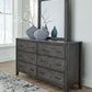 Montillan - Grayish Brown - Dresser And Mirror