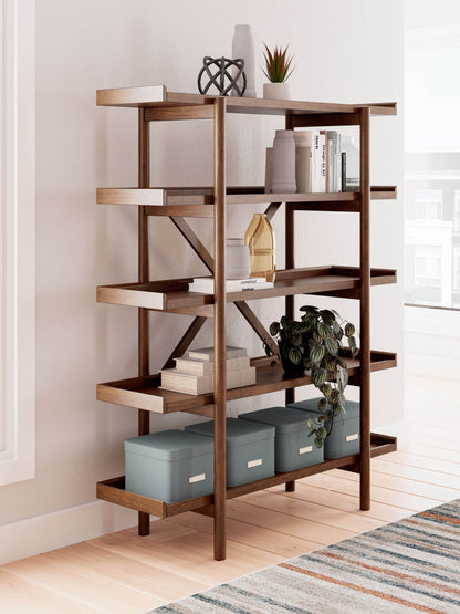 Lyncott - Brown - Bookcase - Forward Furniture