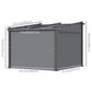 Metal Pergola with Sliding Roof Canopy, Retractable Pergola Canopy