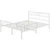 Metal Queen Platform Bed with Headboard and Storage