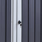 5ft x 3ft Outdoor Garbage Bin Storage Shed with Lockable Doors and Lid, Outside Storage Shed for Trash Can, Black