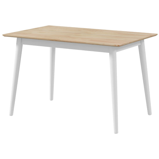 47" Farmhouse Dining Table with Pine Wood Frame - Natural