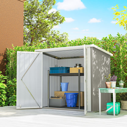 5' x 3' Metal Garden Shed with Double Doors