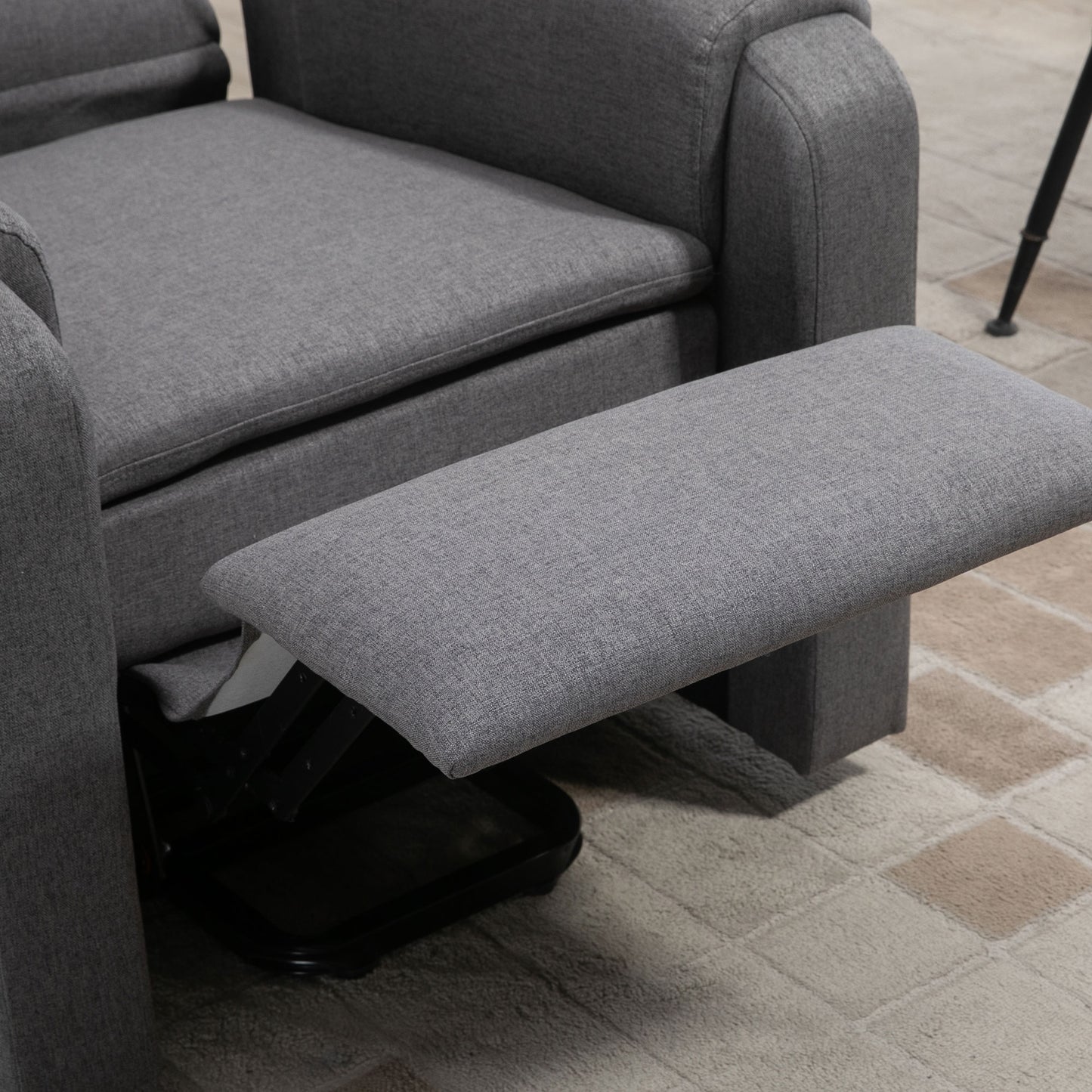 Lift Chair for Elderly, Power Chair Recliner with Footrest, Remote Control, Side Pockets for Living Room, Grey