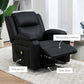 Lift Chair for Seniors, PU Leather Upholstered Electric Recliner Chair with Remote, Side Pockets, Quick Assembly, Black