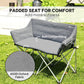 Double Camping Chair, Oversized Camping Loveseat for Adults, Heavy Duty Folding Camp Chair, Support 529 lbs