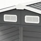 7' x 4' Outdoor Storage Shed, Metal Garden Shed with Lockable Doors and Gloves for Backyard, Garden, Patio, Dark Grey